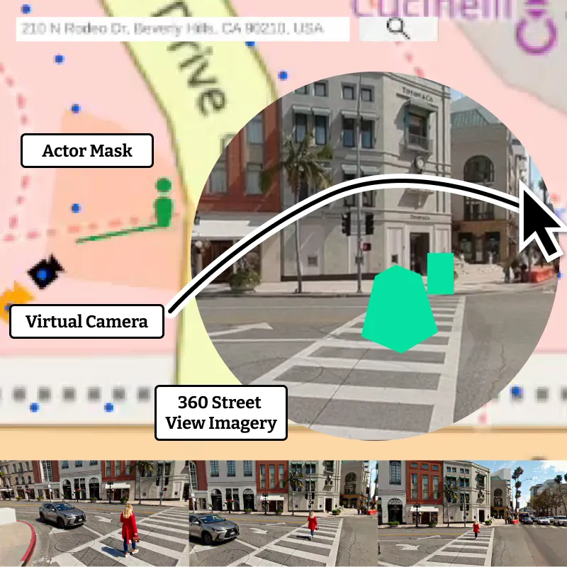 Map2Video street-view driven video generation