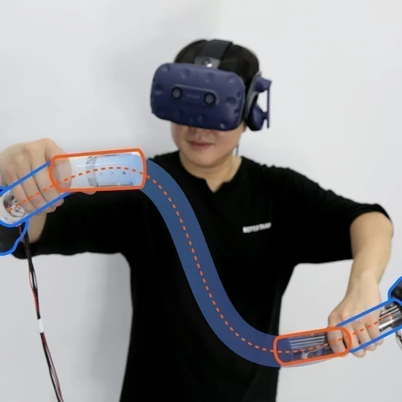 GamesBond bimanual VR controllers with grip deformation